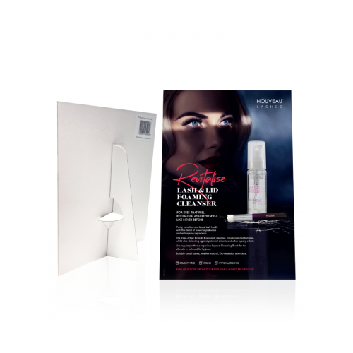 Lash & Lid Foaming Cleanser Strut Card 